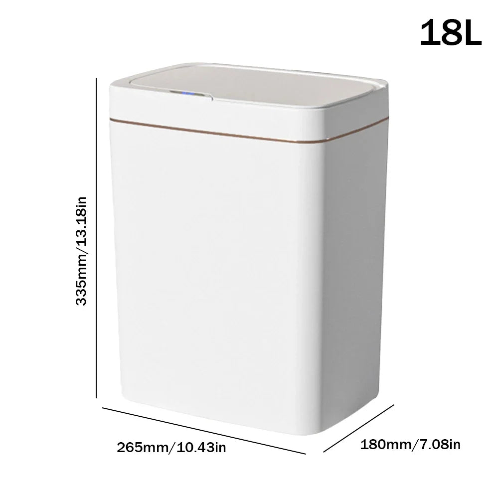 Smart Sensor Trash Can 15L 18L Touchless Quiet Waterproof