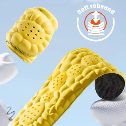 Insoles Sports Orthopedic Breathable 4D Cloud PU Sole Back to School 2025 Shock Absorption