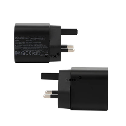 Cargador rápido USB C de 60W con enchufes EU US UK para Switch2