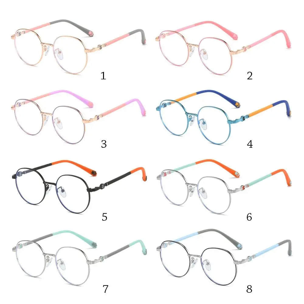 Anti Blue Light Glasses For Kids Classic Metal Frame Eyewear Back To School 2026 Eye Protection