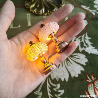 Popular Retro Sea Urchin Night Lamp - Children's Table Lamp for Girls Room Decor