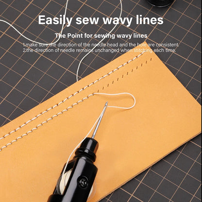 Kit de couture en cuir – ensemble d'outils premium pour couture à la main pour artisanat cuir et réparation de toile, cadeau automne 2026