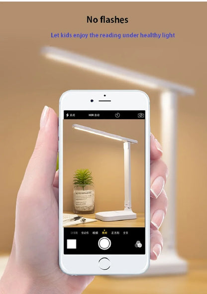 Lampada da scrivania LED touch dimmerabile ricaricabile protezione occhi