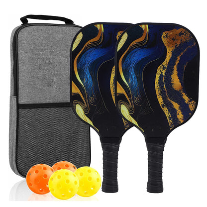 Variant image for USAPA Approved Pickleball Paddle Set of 2 with 4 Balls and Carrying Bag - Lightweight Fiberglass Rackets for Indoor and Outdoor Play-28