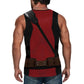 Deadpool & Wolverine Inspired Superhero Compression Tank Top - Workout Vest for Bodybuilding Perfect for Cosplay and Fitness Activities