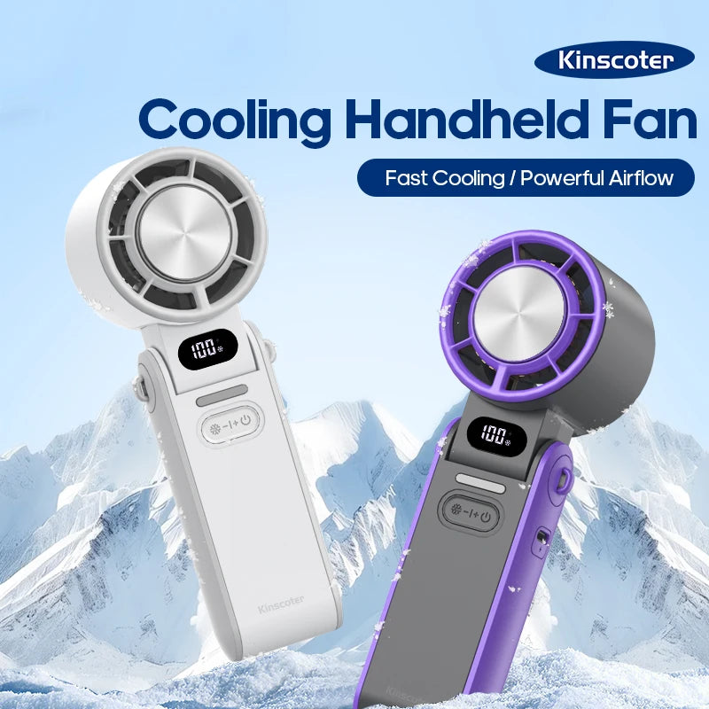 Handheld Fan Foldable Outdoor Cooling 3600mAh Battery 100 Level Turbo Summer 2026