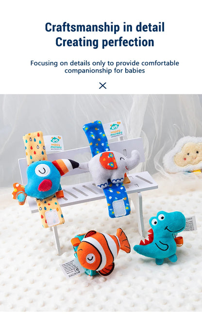 Baby Wrist Rattle Set Newborn Sensory Toys Soothing Gift