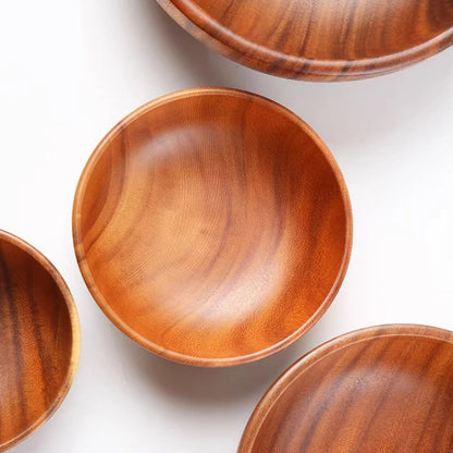 Akacie Træskål Japansk Stil Salatskål Ramadan