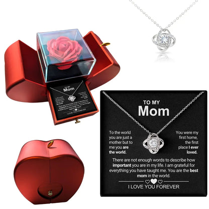 Mother's Day Gift Flower Jewelry Box 2025 Eternal Rose Flower