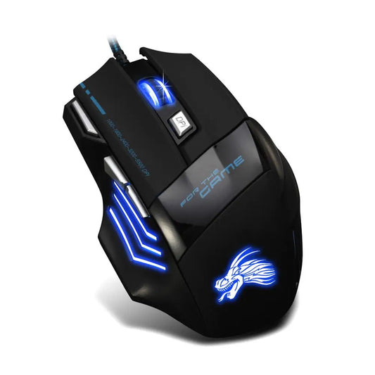 Souris de jeu filaire USB 7 boutons rétroéclairée ergonomique confortable