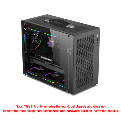 Boîtier PC Mini ITX Côté Transparent Refroidissement Liquide 240mm