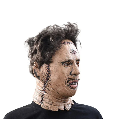 Leatherface-masker van Texas Chainsaw Massacre van siliconen, horrorcosplaymasker voor volwassenen, rekwisiet voor Halloweenfeesten 2026