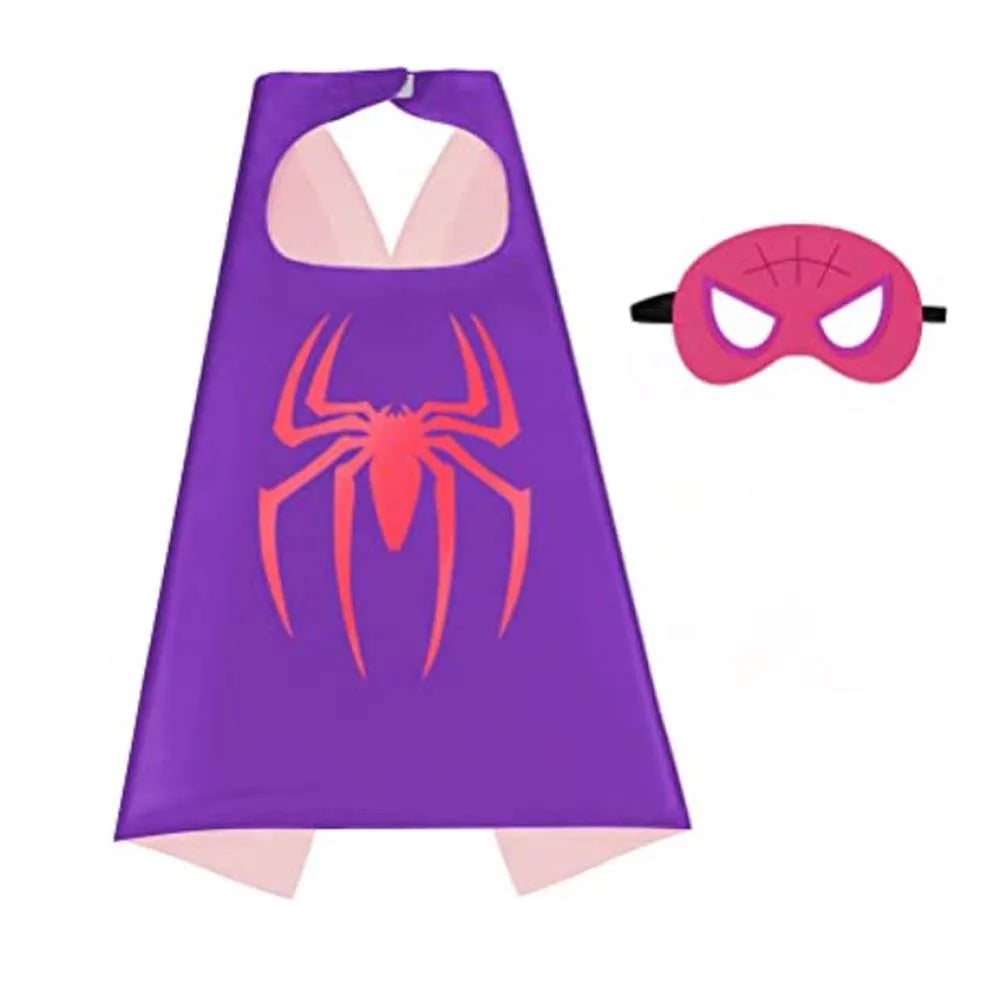 Set superheldencapes voor jongens en meisjes, verjaardagsfeest, cartoonverkleedkleding, Halloween-cosplayfeestbenodigdheden, paascadeau 2026