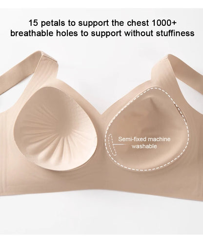 Supportive seamless women's bra – wire-free, full coverage, padded, everyday comfort