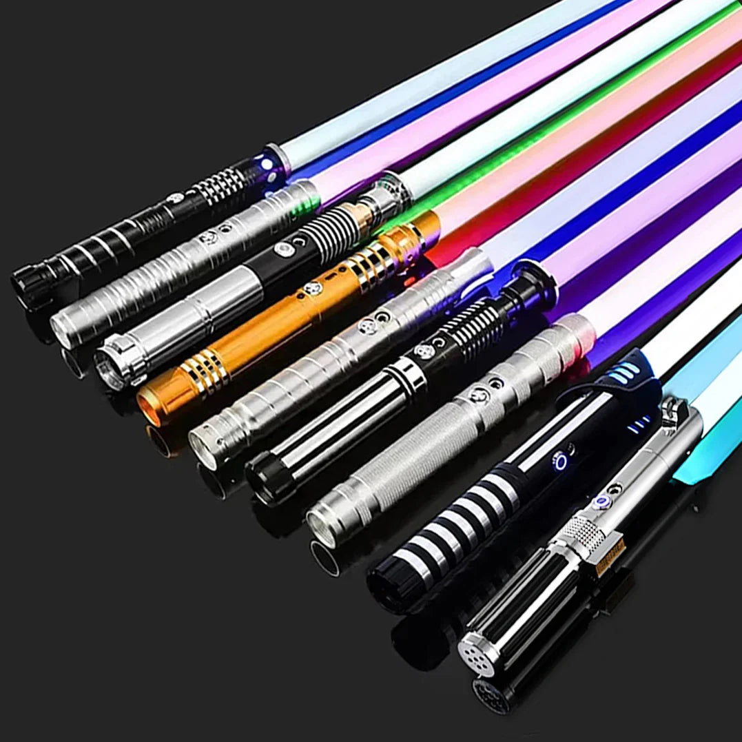 Lightsaber RGB Metal Håndtag Sværd Legetøj Cosplay 2025 Samlerobjekt Rekladerbar Blinkende LED Gave