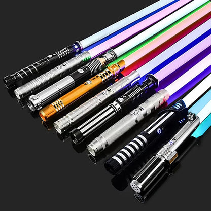 Lightsaber RGB Metal Håndtag Sværd Legetøj Cosplay 2025 Samlerobjekt Rekladerbar Blinkende LED Gave