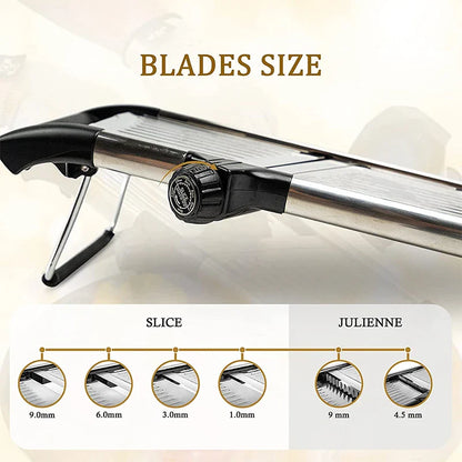 Mandoline Slicer Adjustable Stainless Steel Vegetable Cutter, Fall 2025 Kitchen Tool For Precise Julienne Slicing