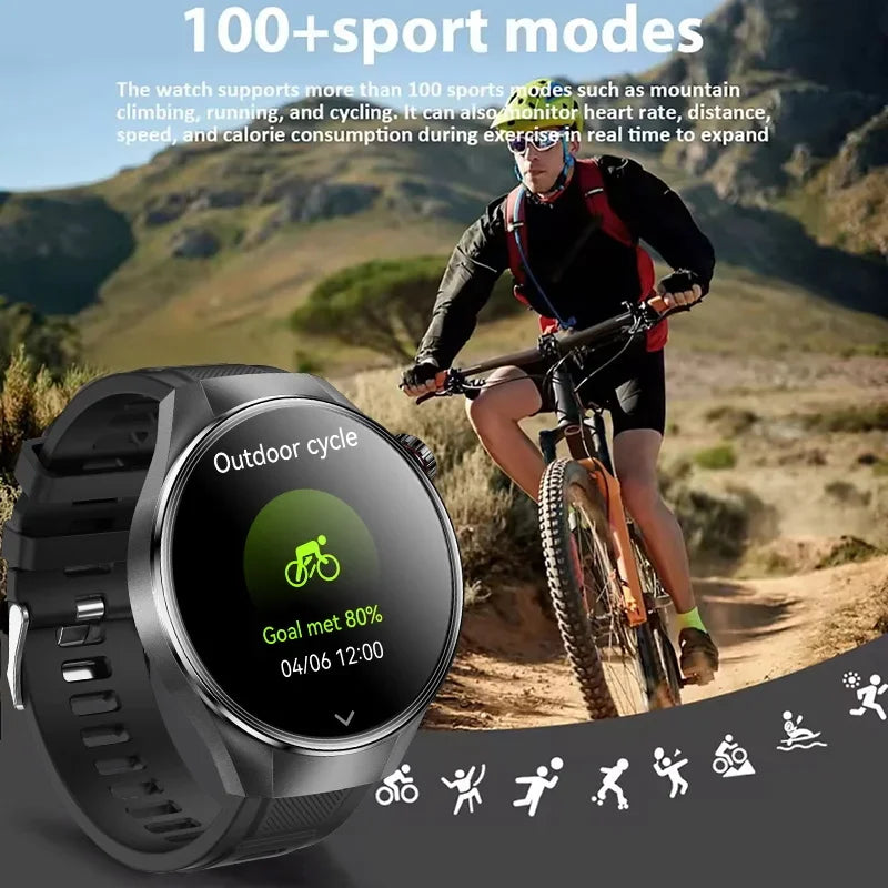 Smartwatch 1.75 Inch AMOLED Display GPS Tracking Bluetooth Calling Health Monitoring IP68 Waterproof Fall 2025 Gift