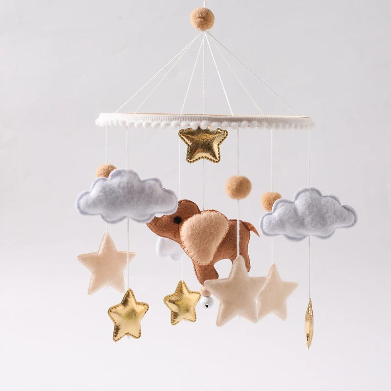 Hot Air Balloon Crib Mobile Newborn Sensory Toys Soothing