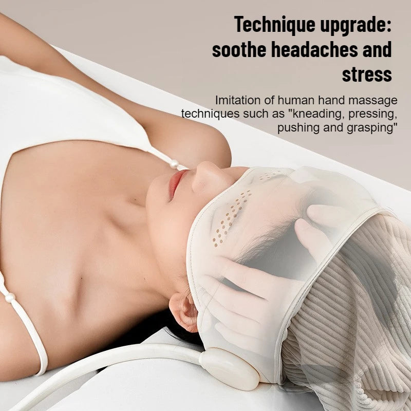 Graphene Heated Head Massager Air Pressure & Eye Compress – Stress Relief Sleep Aid 2026