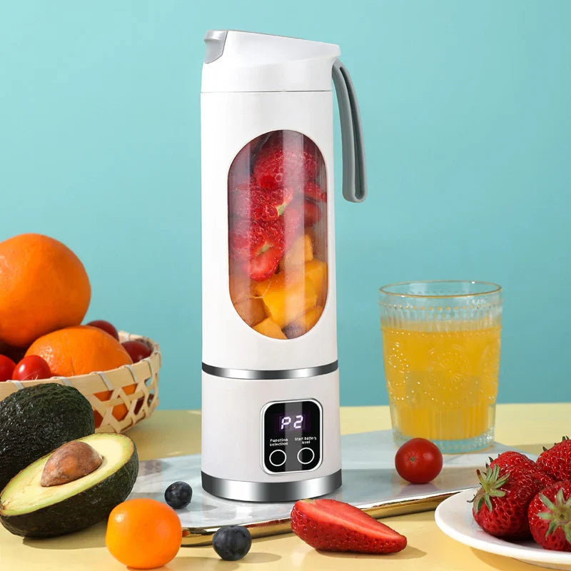 Portable Blender 450ml USB Rechargeable 8-Blade 3-Gear Juicer Cup, Fall 2025 On-The-Go Ice Crusher Smoothies