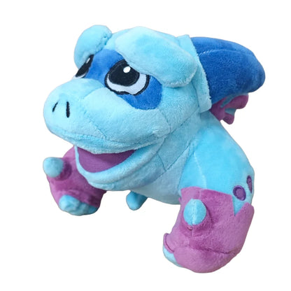 Ensemble de trois peluches dragon Jouet rouleau en rondin