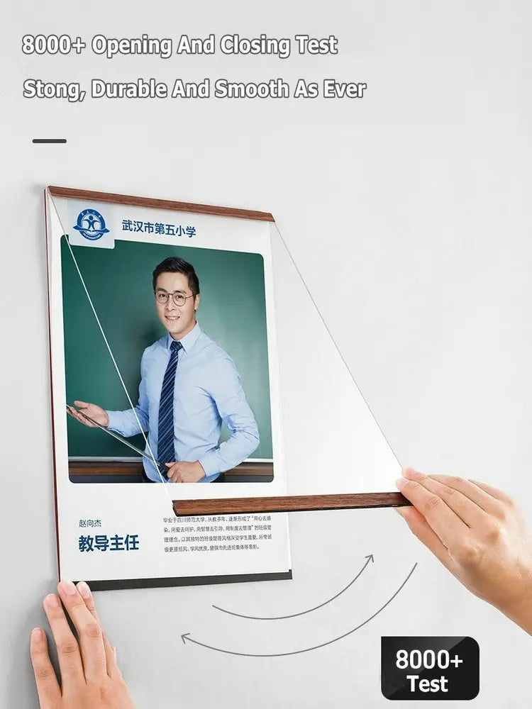 Marco de foto acrílico marco flotante magnético decoración de pared minimalista otoño 2025 montaje adhesivo fácil de cambiar