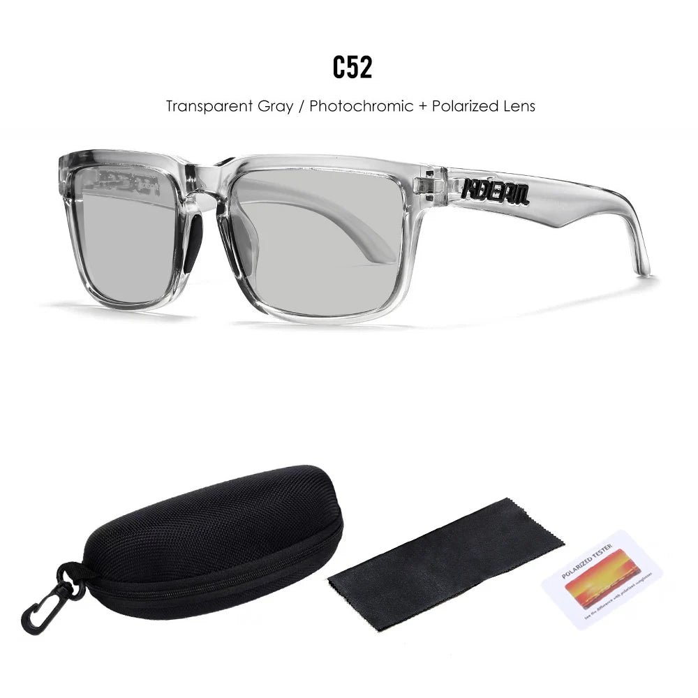 Lunettes de soleil polarisées unisexes pour l'extérieur tendance été 2026 Verres miroir légères Protection UV Idée cadeau