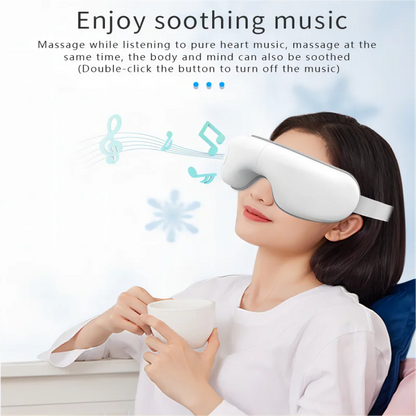 Augenmassagegerät Faltbar mit Wärme und Bluetooth-Musik Schlafhilfe gegen Augenbelastung 2026 Trend