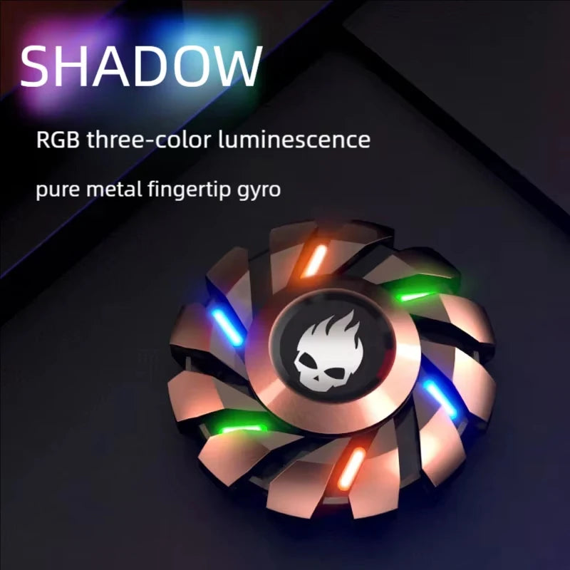 Fidget Spinner Metal Luminous EDC Rainbow Stress Toy