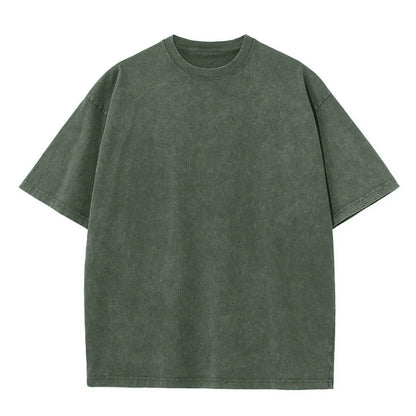 Oversized men's t-shirt – loose-fit silhouette, heavy cotton, vintage-washed streetwear tee