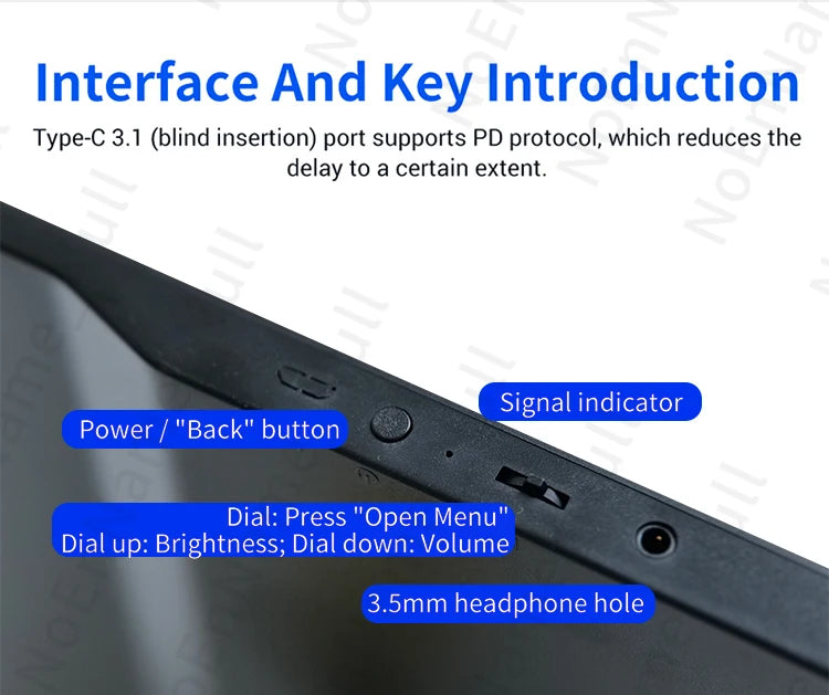 11.6 Inch Portable Monitor HDMI TFT Gaming Display