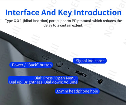 11.6 Inch Portable Monitor HDMI TFT Gaming Display
