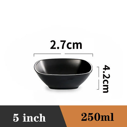 Ramen-Schüssel Schwarzer Kunststoff Japanischer Stil Nudelschüssel