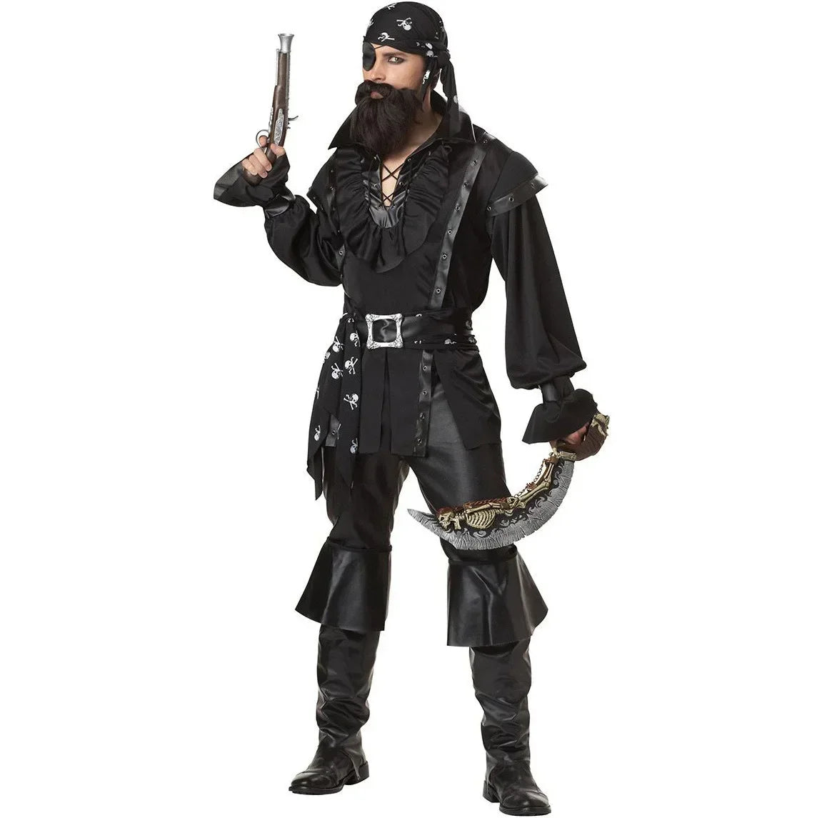 Piratkostyme par sett Halloween karneval cosplay