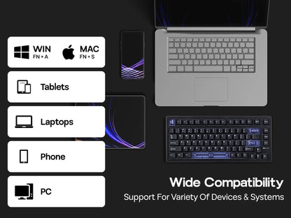 Teclado mecánico 75 por ciento Hot Swap montaje con junta cableado