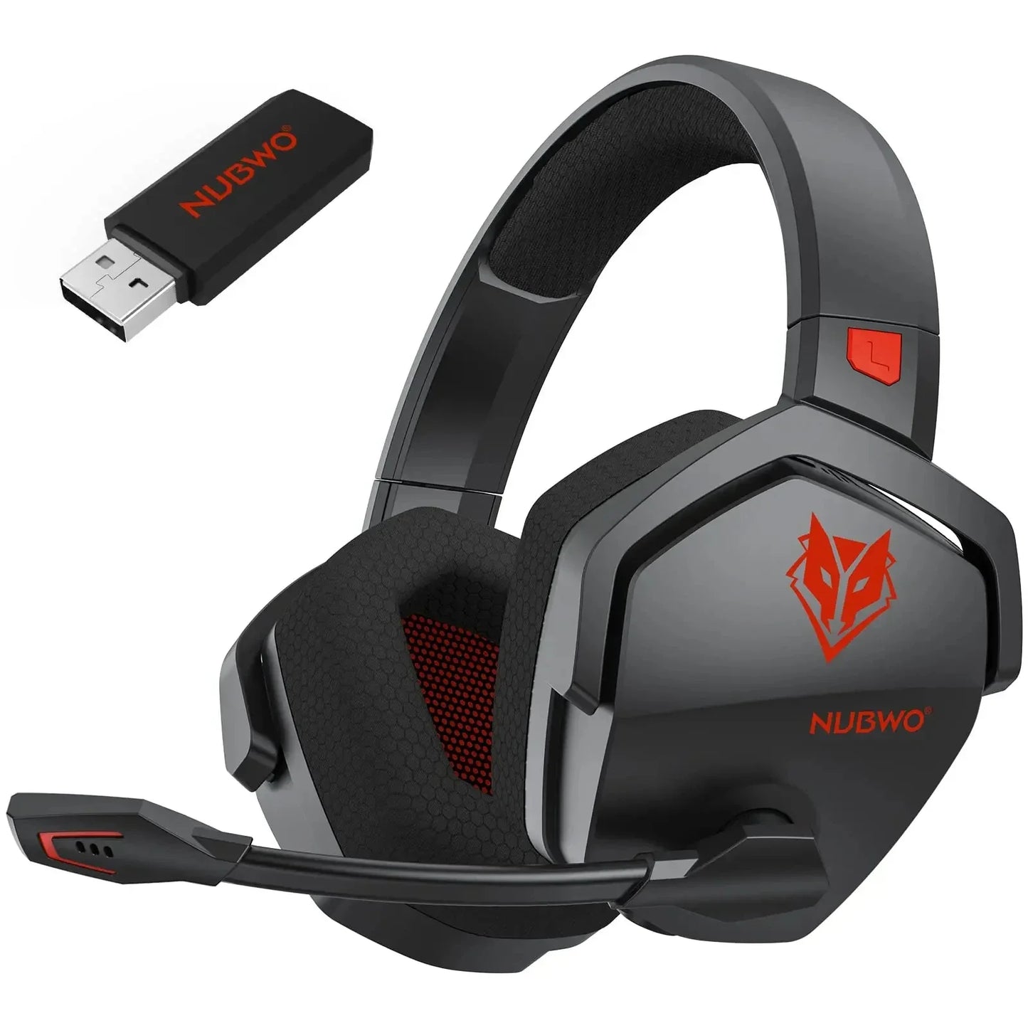 Wireless Gaming Headset With Mic Active Noise Cancellation