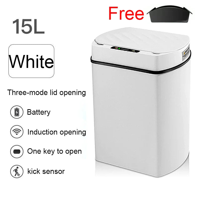Smart Sensor Trash Can Rectangular Kitchen Bathroom
