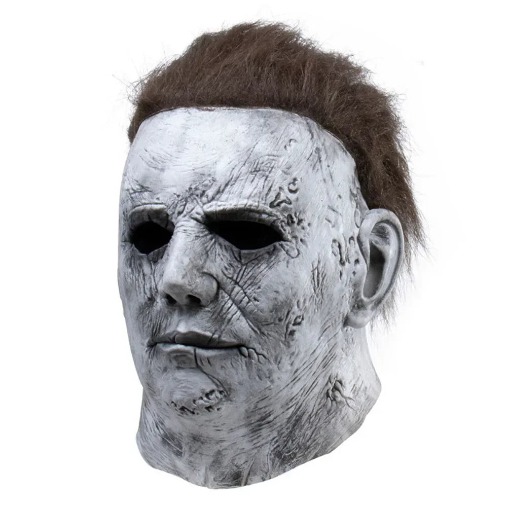 Eng siliconen cosplaymasker van Michael Myers met littekens van brandwonden, dat het hele gezicht bedekt, Halloween-horrorrekwisiet 2026