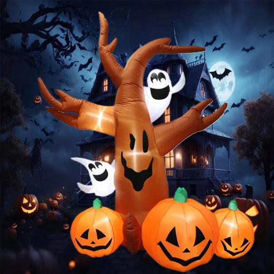 Inflatable Halloween Decoration Pumpkin Tree Outdoor Fall 2025