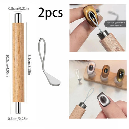 Cat Eye Nail Magnet Double Headed Magnetic Pen Tool For Precise Nail Art Design TikTok Viral Fall 2026