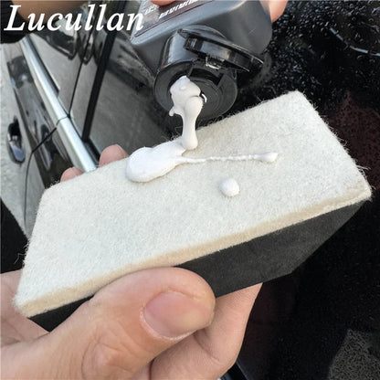 Car Windshield Cleaning Sponge – Wool Glass Polishing Pad For Streak-Free Shine, Fall 2025 Car Care