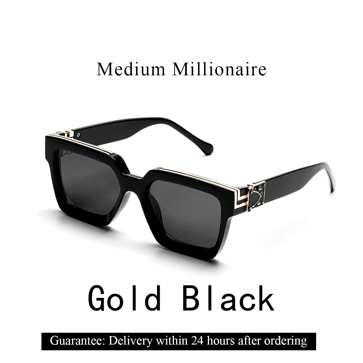 Sunglasses Black Retro Square Shades Luxury Fashion Eyewear Fall 2026 Trend Gift Idea