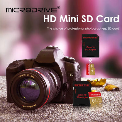 MicroDrive MicroSD Card Class 10 UHS-I U3 Memory Card High Speed TF Card