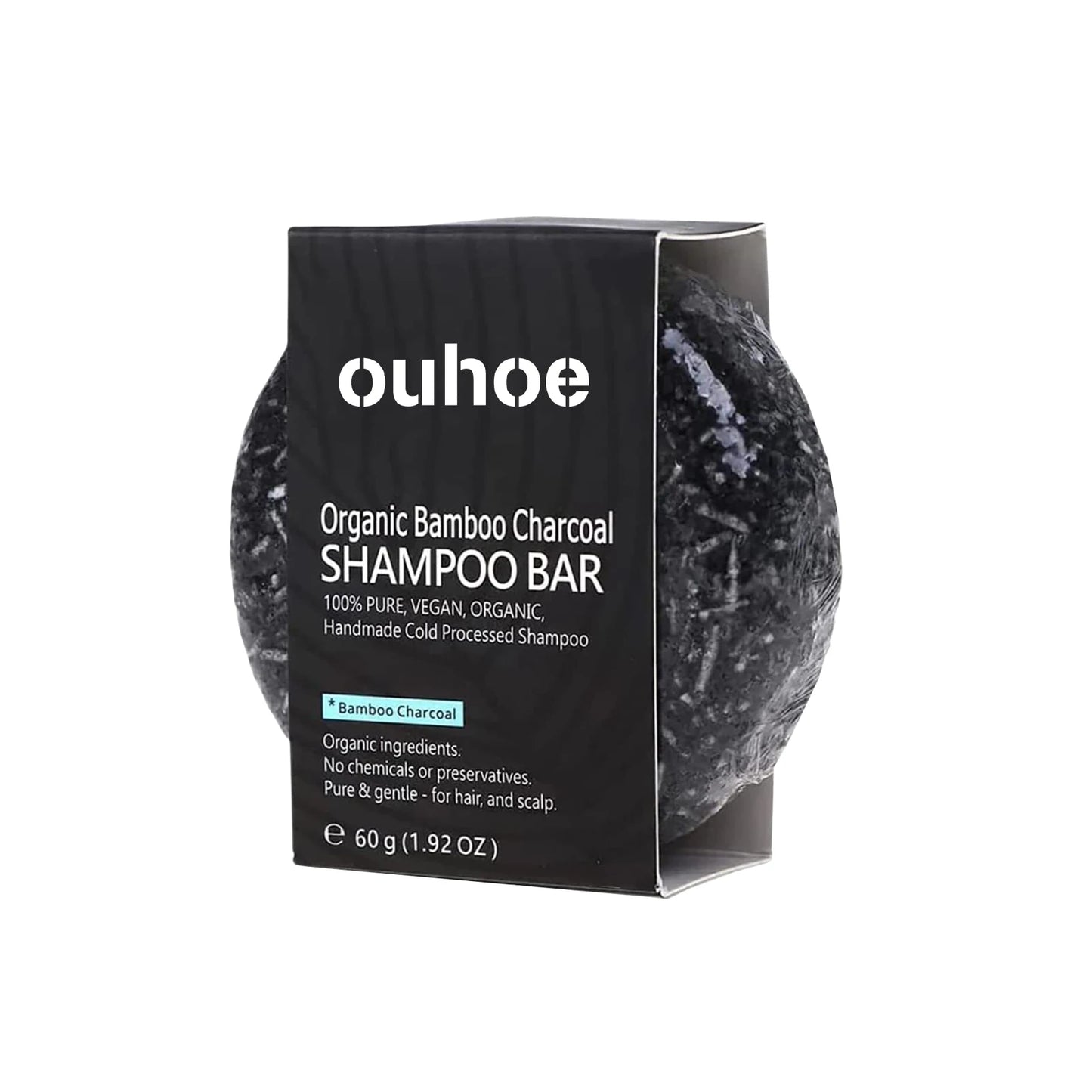 Bamboo Charcoal Shampoo Soap Bar 60g – Deep Scalp Cleanse Oil Control Hair Nourishing TikTok Viral 2026