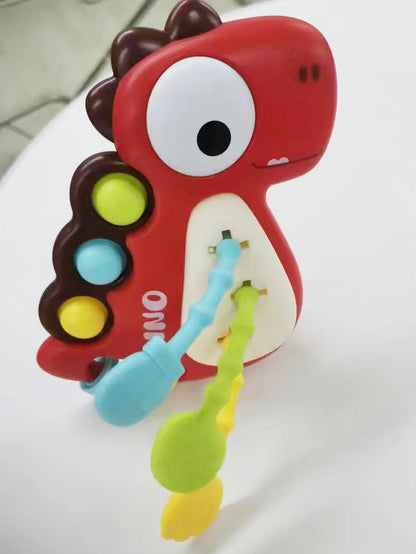 Montessori Dinosaur Pull Toy Newborn Sensory Toys Teether