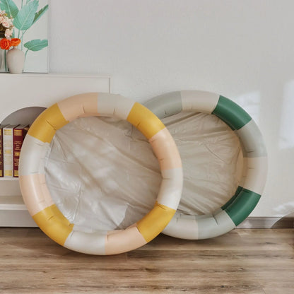 Uppblåsbara PVC-havsbollar för barn - Färgglada sommarpoolleksaker för lek i trädgård och gård