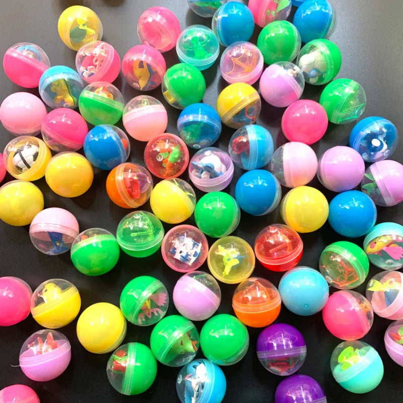 Mini Claw Machine Prize Balls - Assorted 32mm Mystery Egg Gifts for Kids