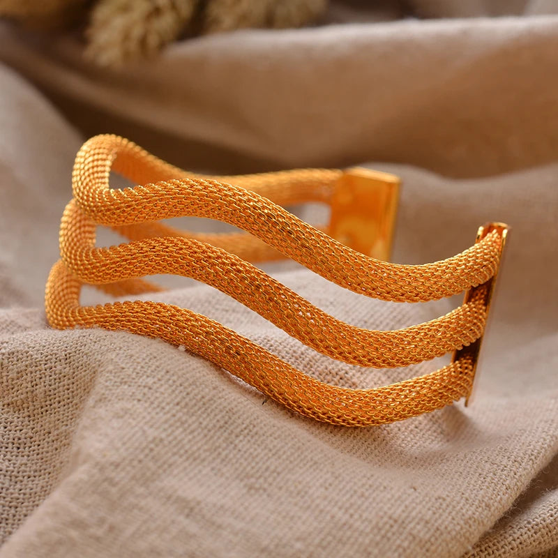 Forgyldte armbånd luksuriøst arabisk bryllupsarmbånd