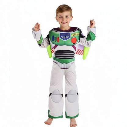 Buzz Lightyear Woody-jumpsuit voor jongens, 3-delig, met masker en vleugels, Halloween-cosplaykostuumset 2026